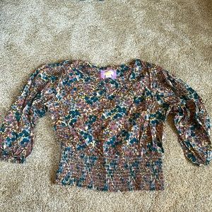 Anthropologie Mauve size L blouse